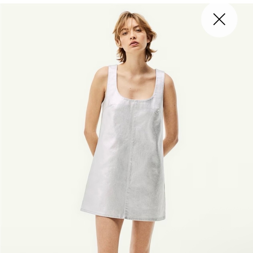 H&M White Mini Shift Dress